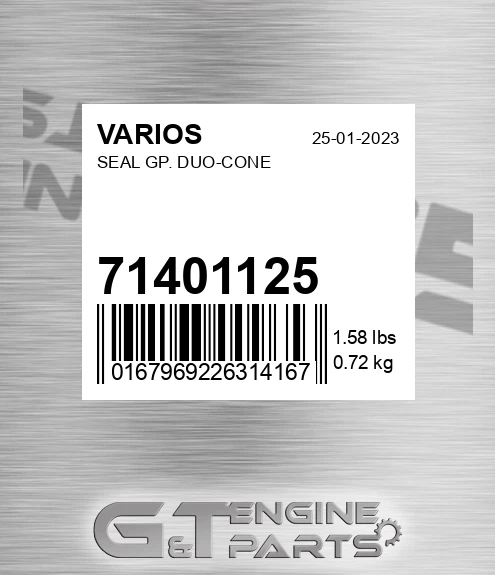 71401125 VARIOS Seal Gp. Duo-cone