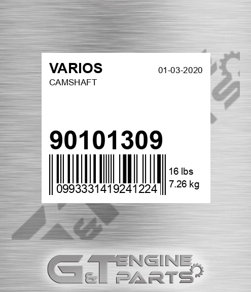 901.01309 Camshaft for VARIOS