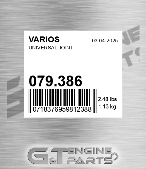 079.386 Universal Joint