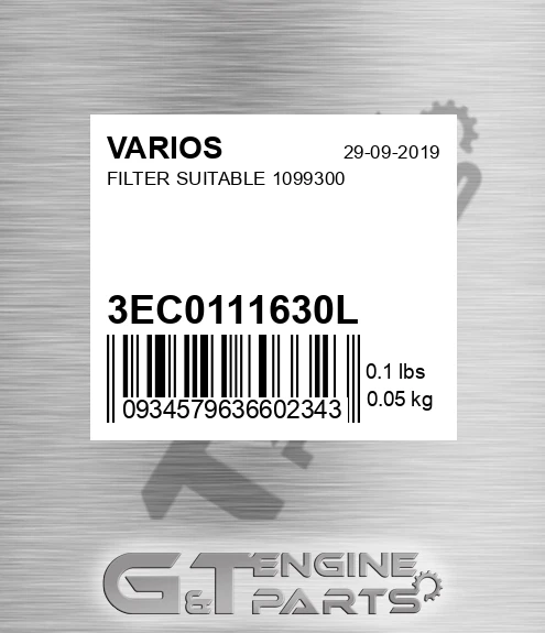 3EC0111630L Filter Suitable 1099300