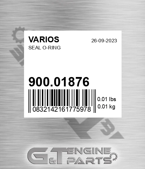 900.01876 Seal O-ring