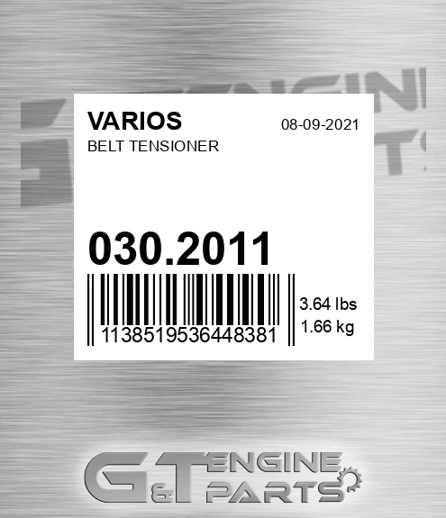 030.2011 Belt Tensioner
