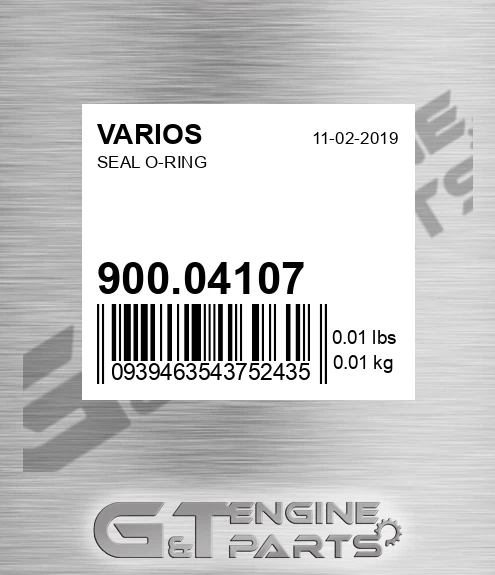 900.04107 Seal O-ring