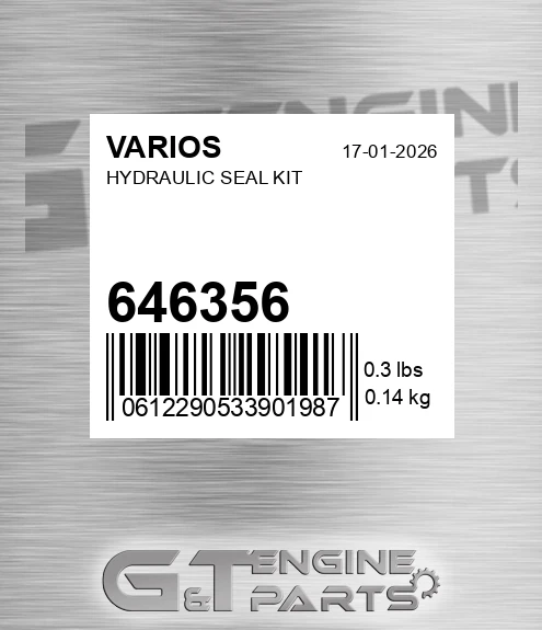 646356 Hydraulic Seal Kit