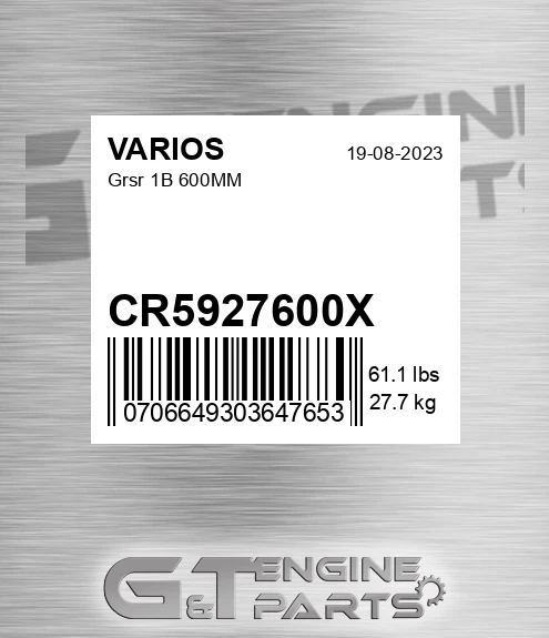 CR5927600X Grsr 1b 600mm