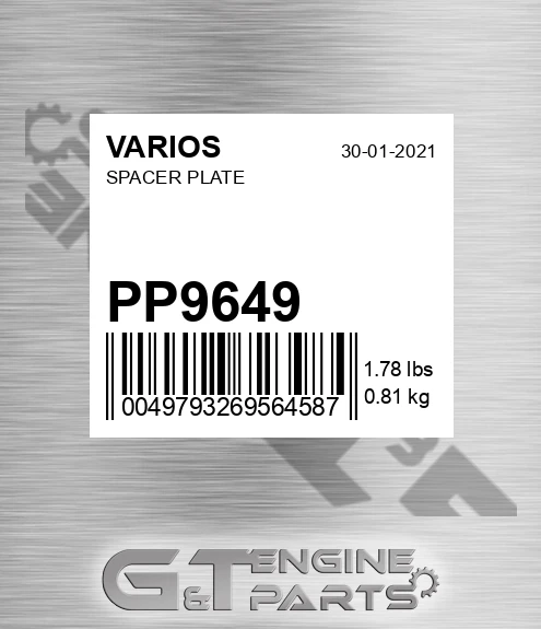 PP9649 VARIOS Spacer Plate
