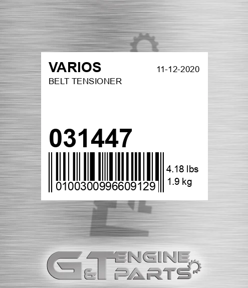 031.447 Belt Tensioner for VARIOS
