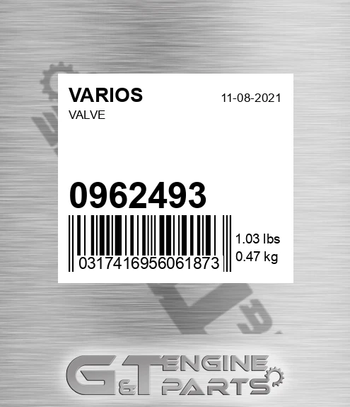 096.2493 Valve