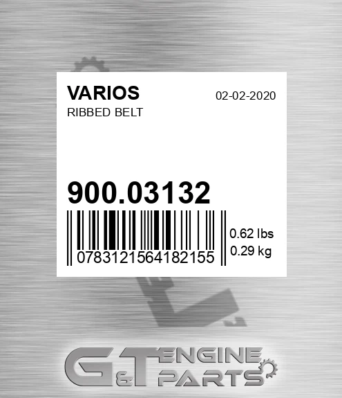 900.03132 Ribbed Belt