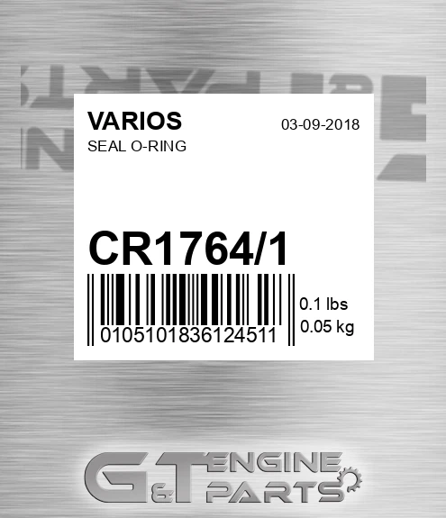 CR1764/1 Seal O-ring for VARIOS