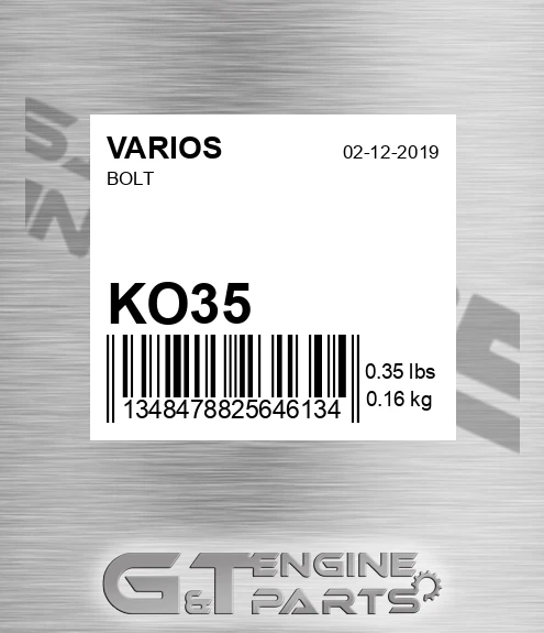 KO35 VARIOS Bolt