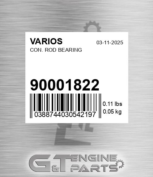 900.01822 Con. Rod Bearing
