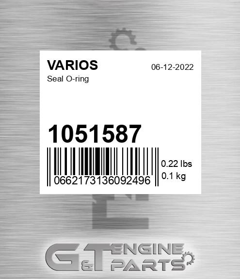 1051587 Seal O-ring