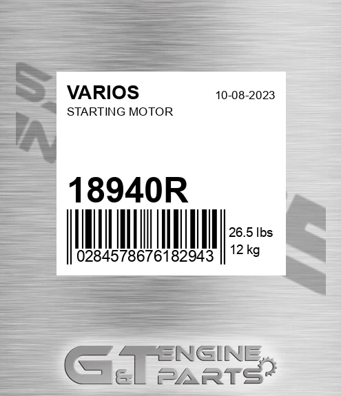 18940R Starting Motor