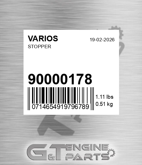 900.00178 Stopper for VARIOS