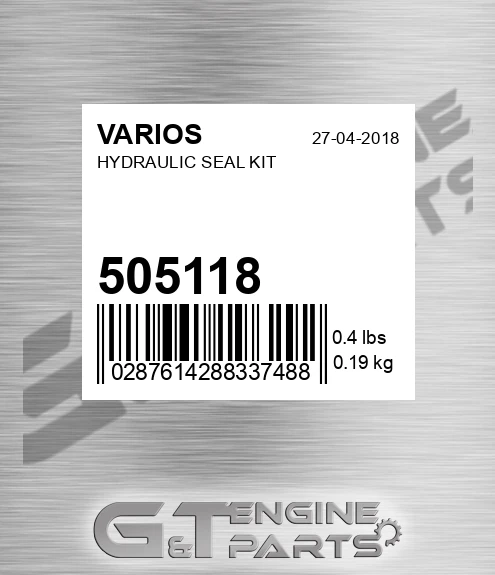 505118 Hydraulic Seal Kit