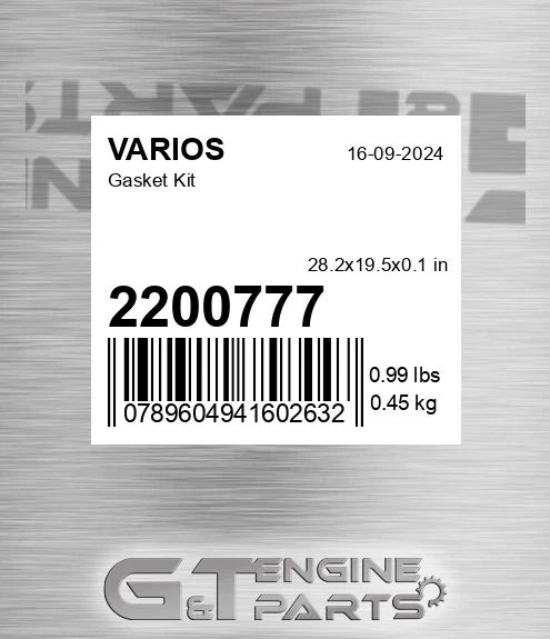 2200777 Gasket Kit