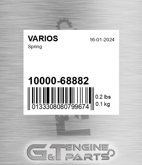 10000-68882 Spring for VARIOS