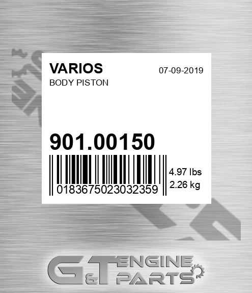 901.00150 Body Piston