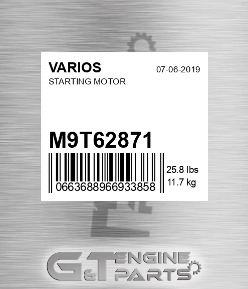 M9T62871+ Starting Motor