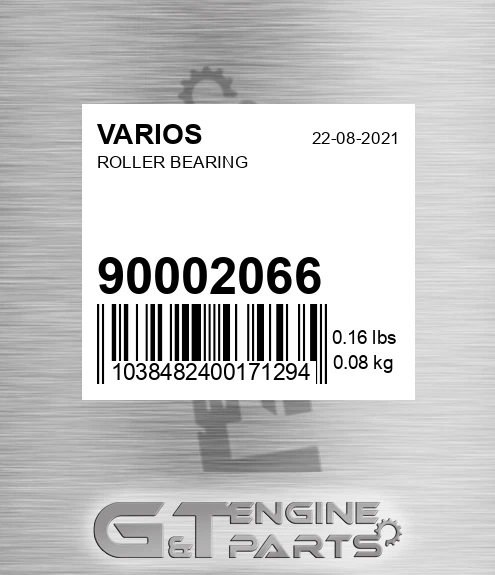 900.02066 Roller Bearing for VARIOS