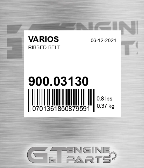 900.03130 Ribbed Belt