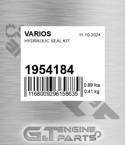 195.4184 Hydraulic Seal Kit