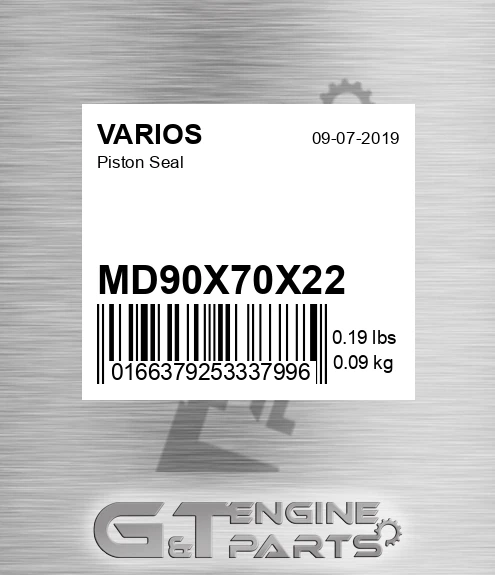 MD90X70X22 Piston Seal