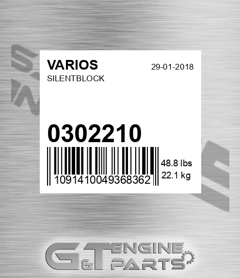 030.2210 Silentblock for VARIOS
