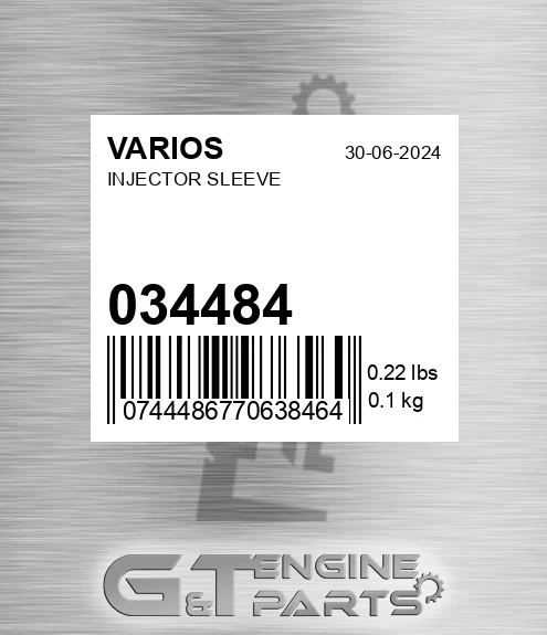 034.484 Injector Sleeve