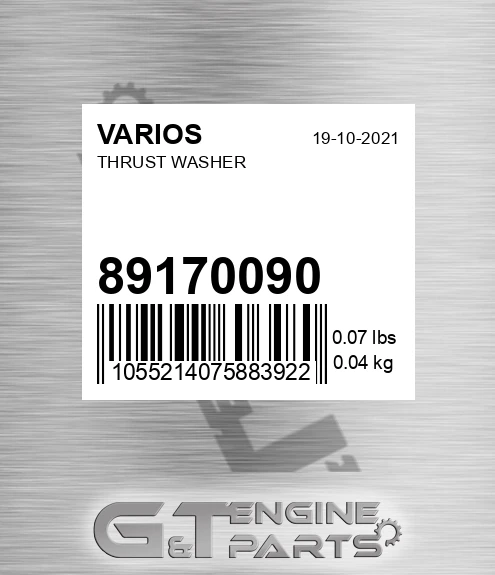 89170090 Thrust Washer
