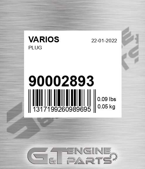 90002893 Plug for VARIOS