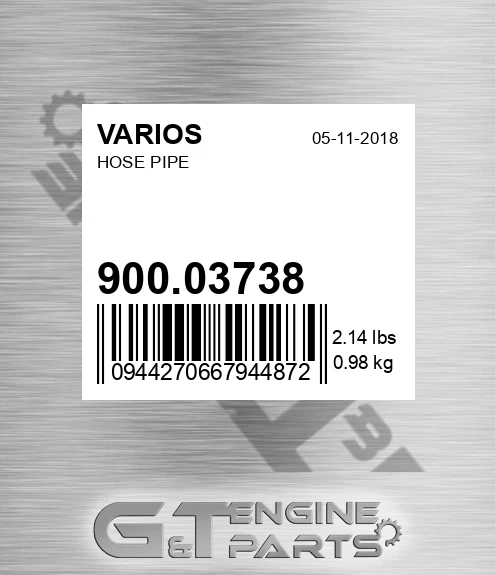 900.03738 Hose Pipe