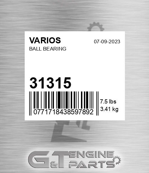 31315 Ball Bearing