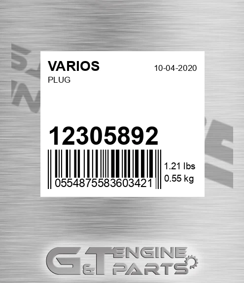 12305892 Plug