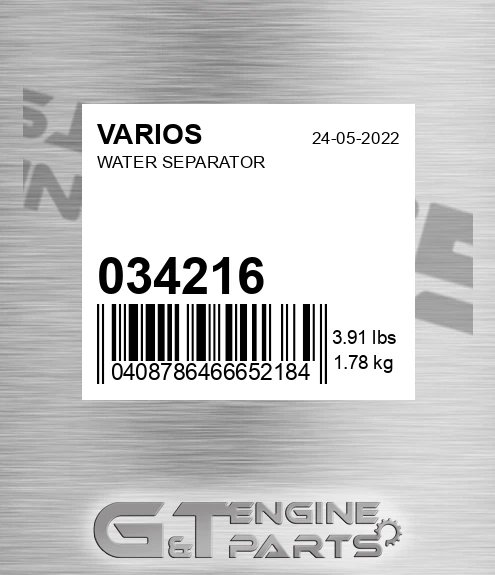 034.216 Water Separator