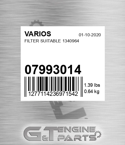 07993014 Filter Suitable 1340964 for VARIOS