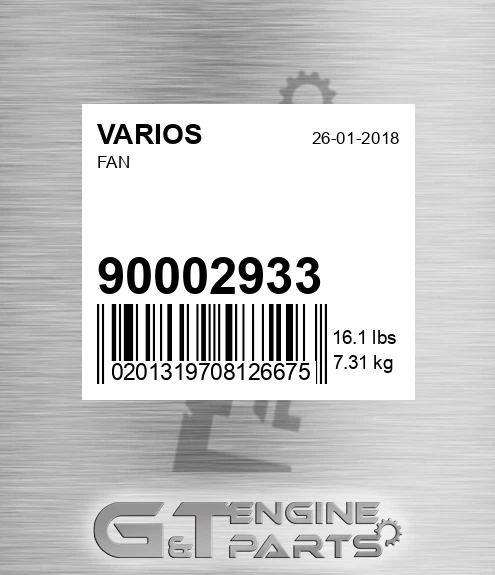 900.02933 Fan