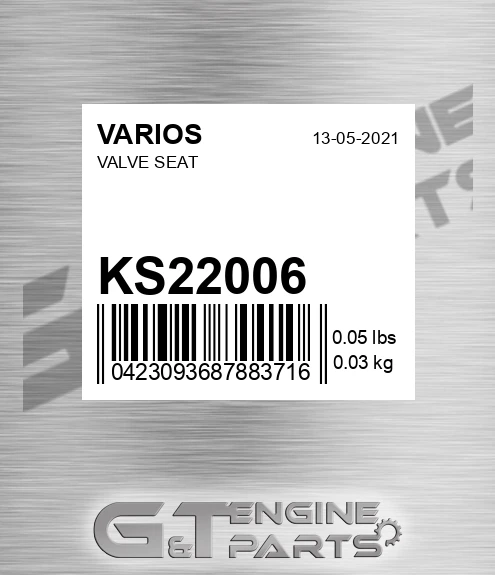 KS22006 Valve Seat