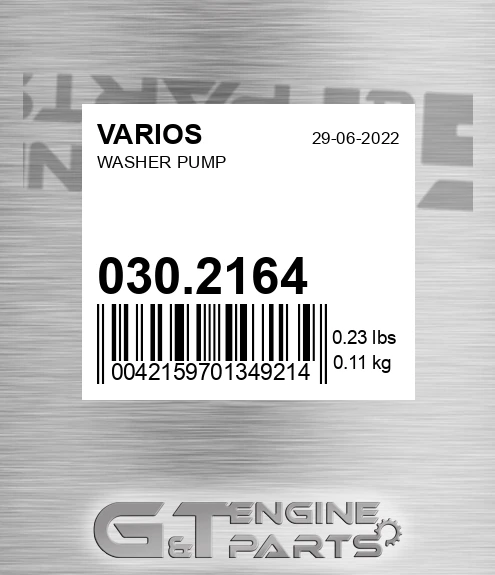 030.2164 VARIOS Washer Pump