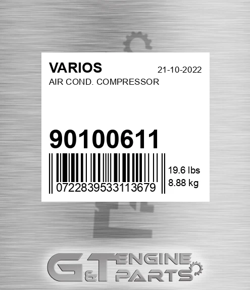 901.00611 Air Cond. Compressor for VARIOS