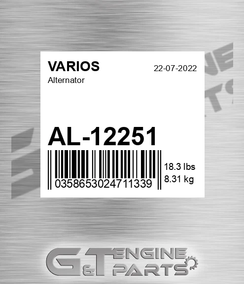 AL-12251 Alternator