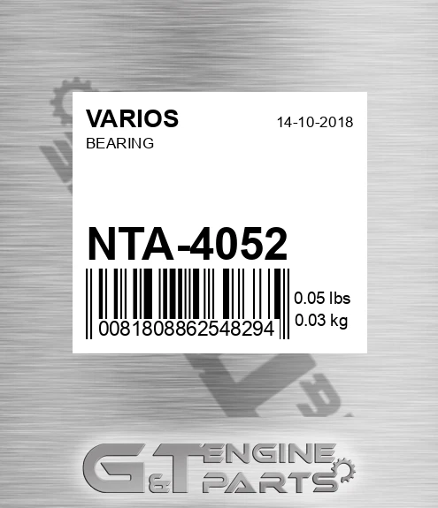NTA-4052 Bearing
