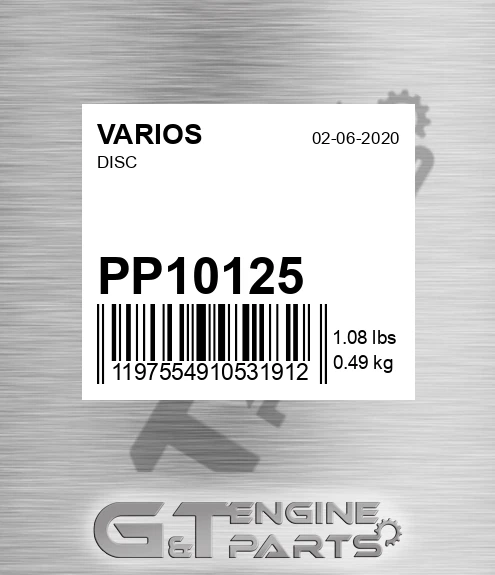 PP10125 Disc
