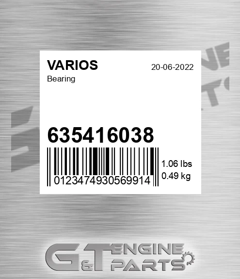635416038 Bearing