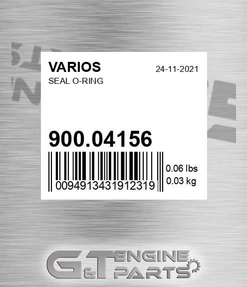 900.04156 Seal O-ring