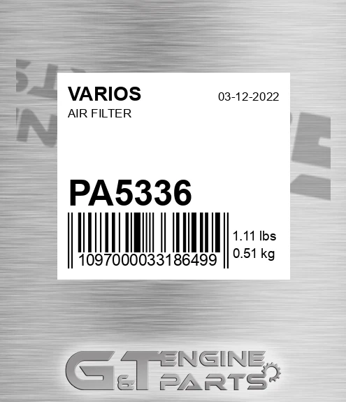 PA5336 Air Filter for VARIOS