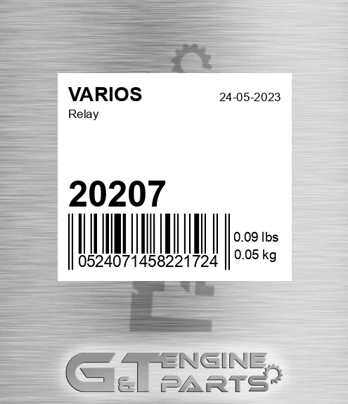 20207 Relay for VARIOS
