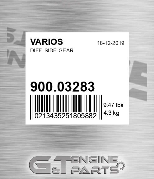 900.03283 Diff. Side Gear