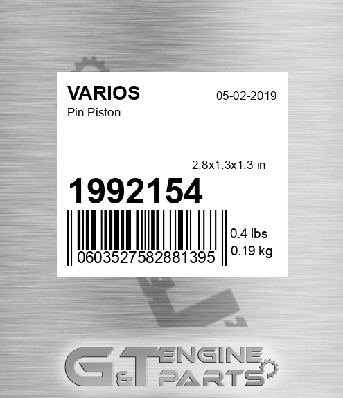 1992154 Pin Piston